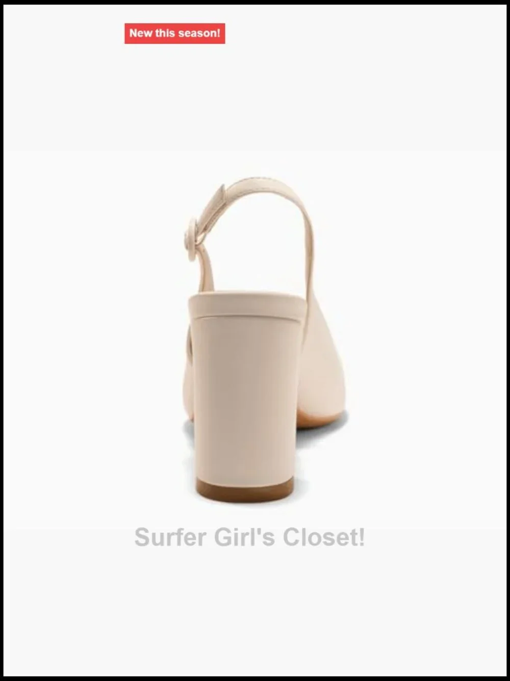 Women's Slingback Block Heels Pointed Closed Toe Work Dress Shoes